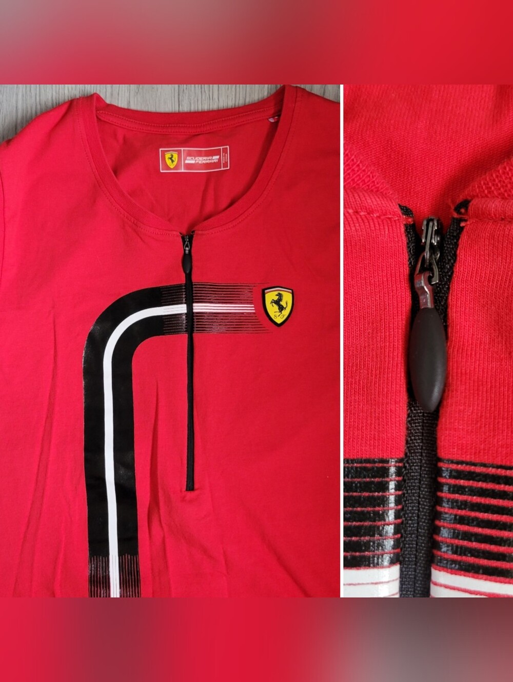 Scuderia Ferrari Official Project Red Sleeveless Zipper Front Tank Top, Small - Picture 8 of 11